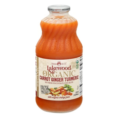 Lakewood Organic Carrot Ginger Turmeric Juice - 32 Oz - Image 3
