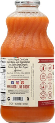 Lakewood Organic Carrot Ginger Turmeric Juice - 32 Oz - Image 6