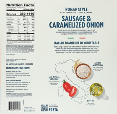 Porta Brick Oven Sausage & Caramelized Onion Pizza - 17.6 Oz - Image 5