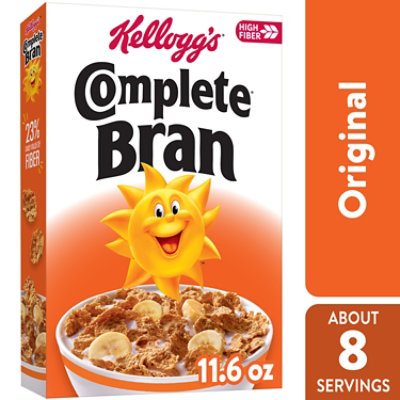 Kellogg's Complete Bran Whole Grain & Wheat Bran Cereal -  9.6 Oz