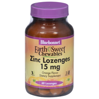 Bluebonnet Earthsweet Chw Zinc Orng 15 Mg - 60 CT - Image 2