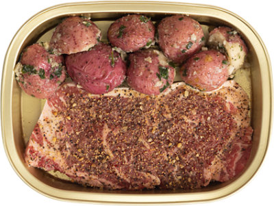 Readymeals New York Strip Montreal W/twice Baked Potato - LB - Image 1