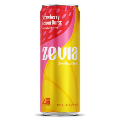Zevia Strawberry Lemon Burst 12fz - 12 FZ - Image 1