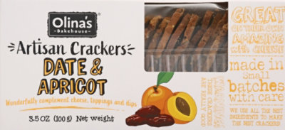 Olinas Bakehouse Date And Apricot Crisps - 3.50 OZ - Image 2