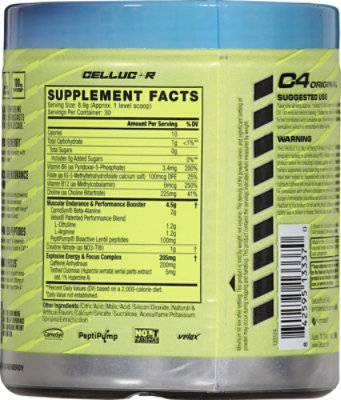 C4 Original V2 Blue Razz Pre Workout Dietary Supplement - 9.4 Oz - Image 5