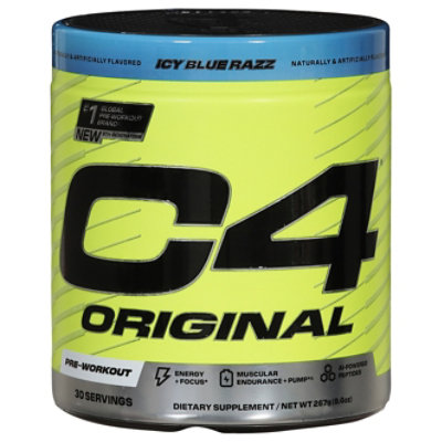 C4 Original V2 Blue Razz Pre Workout Dietary Supplement - 9.4 Oz - Image 1