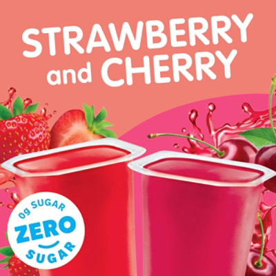Snack Pack Suger Free Strawberry & Cherry 4-3.25 Oz - 12 CT - Image 2