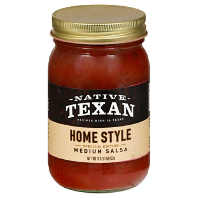 Native Texan Home Style Medium Salsa - 16 Oz - Image 1