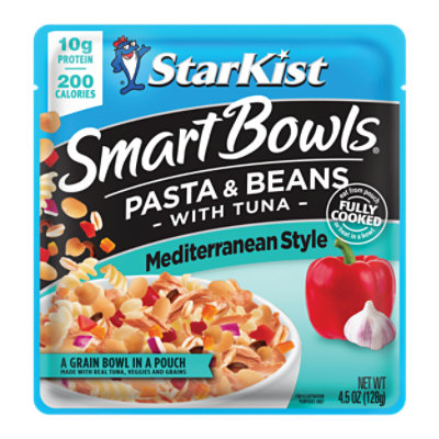 StarKist Smart Bowls Mediterranean Style Tuna With Pasta & Beans - 4.5 Oz - Image 1