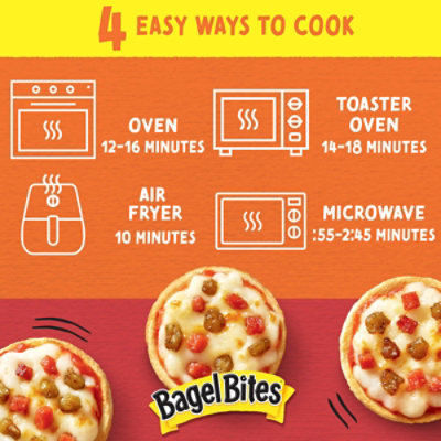 Bagel Bites Cheese Sausage and Pepperoni Mini Bagels - 31.1 Oz - Image 2