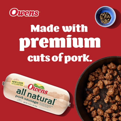Owens All Natural Pork Sausage - 16 Oz - Image 3