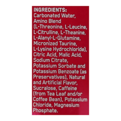ON Amino Energy Juicy Cherry Sparkling Hydration Drink - 12 Fl. Oz. - Image 4