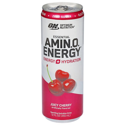 ON Amino Energy Juicy Cherry Sparkling Hydration Drink - 12 Fl. Oz. - Image 1