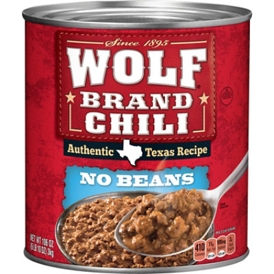 Wolf Brand Plain Chili - 106 Oz - Image 1