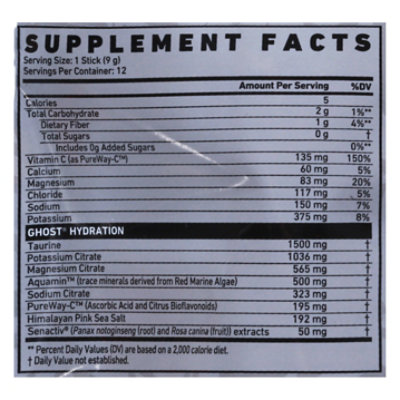 Ghost Sour Patch Kids Blue Raspberry  Hydration Electrolyte Supplement Stick - 12 Count - Image 4