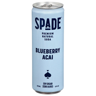 Spade Soda Blueberry Acai - 12 OZ - Image 1