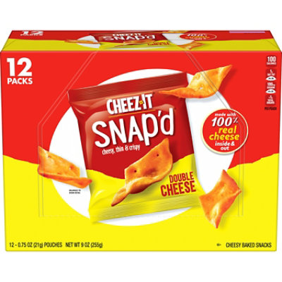 Cheez-It Double Cheese Cheese Cracker Chips - 12 Count - Image 1