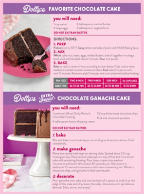 Duncan Hines Dolly Parton's Perfectly Moist Chocolate Flavored Cake Mix - 15.25 Oz - Image 5