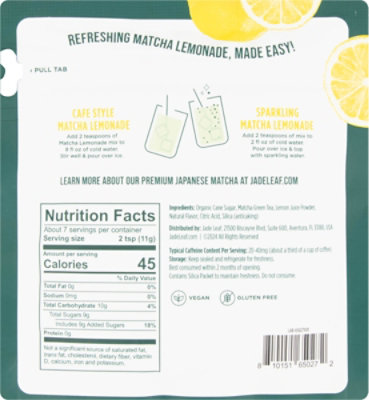 Jade Leaf Mix Matcha Lemonade - 2.7 OZ - Image 5