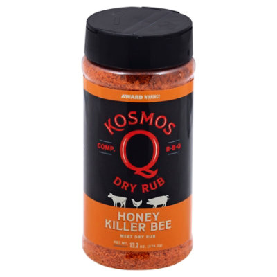 Kosmo's Q Honey Killer Bee Dry Rub - 13.2 Oz - Image 1