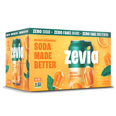 Zevia Orange Creamsicle 6-12fz - 6-12 FZ