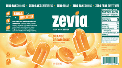 Zevia Orange Creamsicle 6-12fz - 6-12 FZ - Image 3