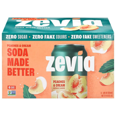 Zevia Peachs & Cream 6-12fz - 6-12 FZ - Image 3