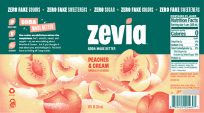 Zevia Peachs & Cream 6-12fz - 6-12 FZ - Image 3