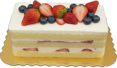 Cakerie Strawberry Shortcake Bar Cake With Fruit - Each - Image 1