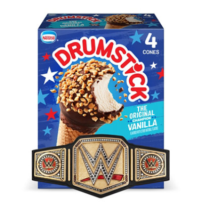 Drumstick Vanilla Sundae Ice Cream Cones, 4 Count, 18.4 Fz - 18.4 FZ - Image 2