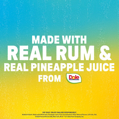 Malibu & Dole Sparklng Pineapple Can - 19.2 FZ - Image 5