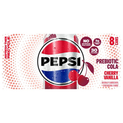Pepsi Cherry Vanilla Prebiotic Soda - 8 - 12 Fl. Oz. - Image 2