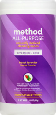 Method Wipes French Lavender 70 Ct - 70 CT - Image 2