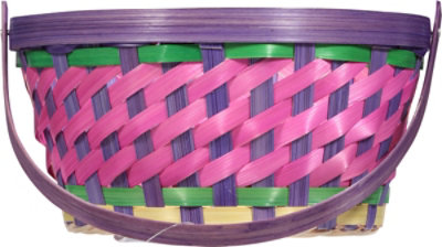 Ssel Bamboo Basket Purple - EA - Image 3