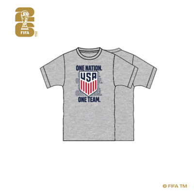 KW Textiles US Soccer T Shirt Gray - Each - Image 1
