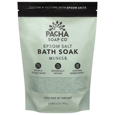 Pacha Soap Co Salt Epsom Soak Muscle - 32 OZ - Image 2