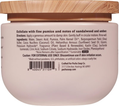 Pacha Soap Co Scrub Body Santal Amber - 15 OZ - Image 4
