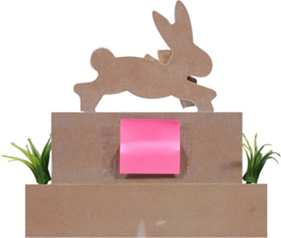 Ssel 8in Wood Table Top Bunny - EA - Image 3