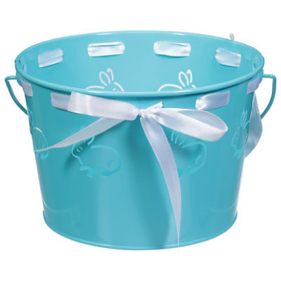 Ssel Metal Easter Basket Blue - EA - Image 1