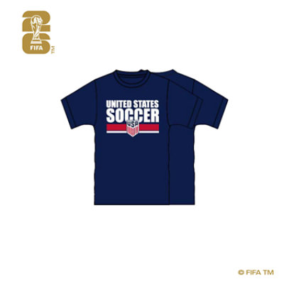 KW Textiles US Soccer T Shirt Navy - Each - Image 1