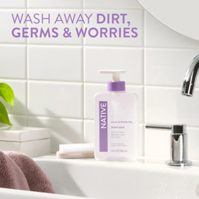 Native Hand Soap Lilac & White Tea - 13 FZ - Image 3