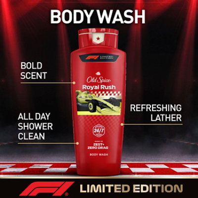 Old Spice F1 Royal Flush Body Wash 24 Fl Oz - 24 FZ - Image 2