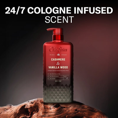 Old Spice Cashmere Vanilla Wood Body Wash 20 Fl Oz - 20 FZ - Image 2