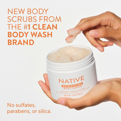 Native Body Sweet Peach & Nectar Body Scrub - 12 FZ - Image 2