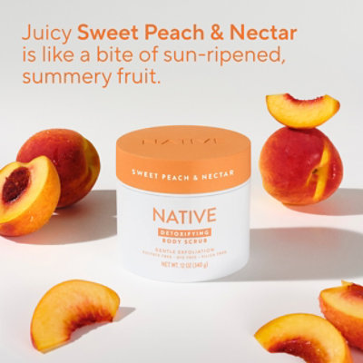 Native Body Sweet Peach & Nectar Body Scrub - 12 FZ - Image 5
