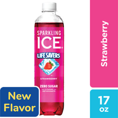 Sparkling Ice Life Savers Strawberry 17fz - 17 FZ - Image 1