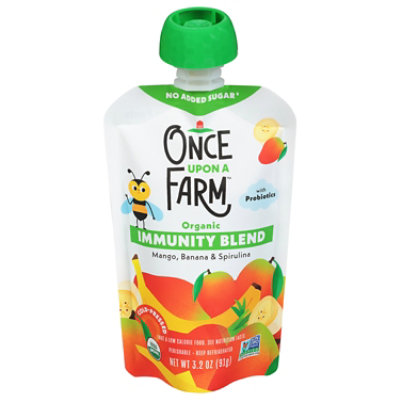 Once Upon A Farm Blend Mango Banana Spirulina - 3.2 OZ - Image 1