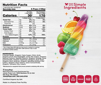 Jonnypops Bars Unicorn Minis Fruit Punch - 6.72 FZ - Image 5