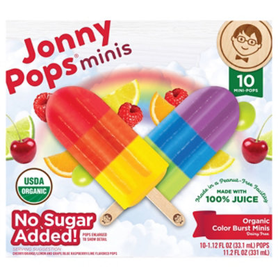 Jonnypops Bars Organc Color Burst Minis - 11.25 OZ - Image 1