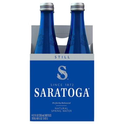 Saratoga Water Still Spring 4pk - 48 FZ - Image 1